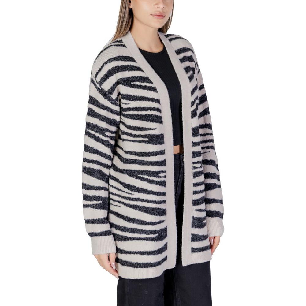 Jacqueline De Yong Gray Nylon Cardigan Jacqueline De Yong Dark Slate Gray