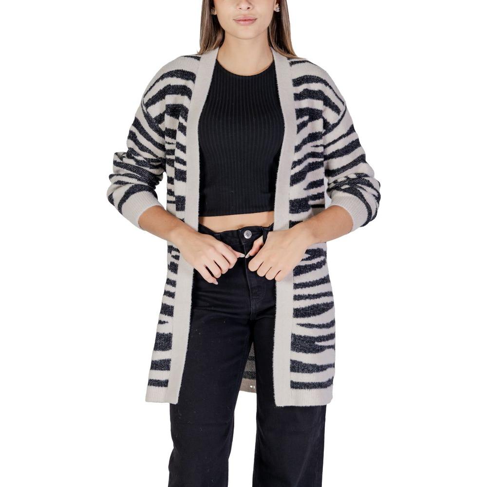 Jacqueline De Yong Gray Nylon Cardigan Jacqueline De Yong Dark Slate Gray