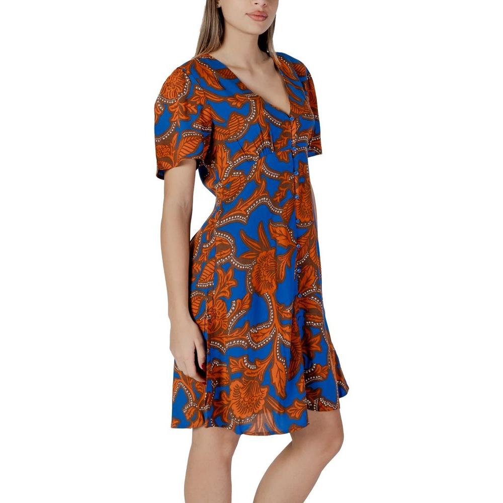 B.Young Blue Viscose Dress B.Young Sienna