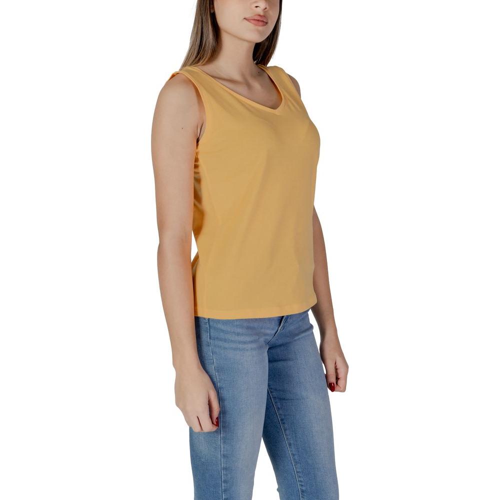 B.Young Yellow Cotton Tops & T-Shirt B.Young Rosy Brown