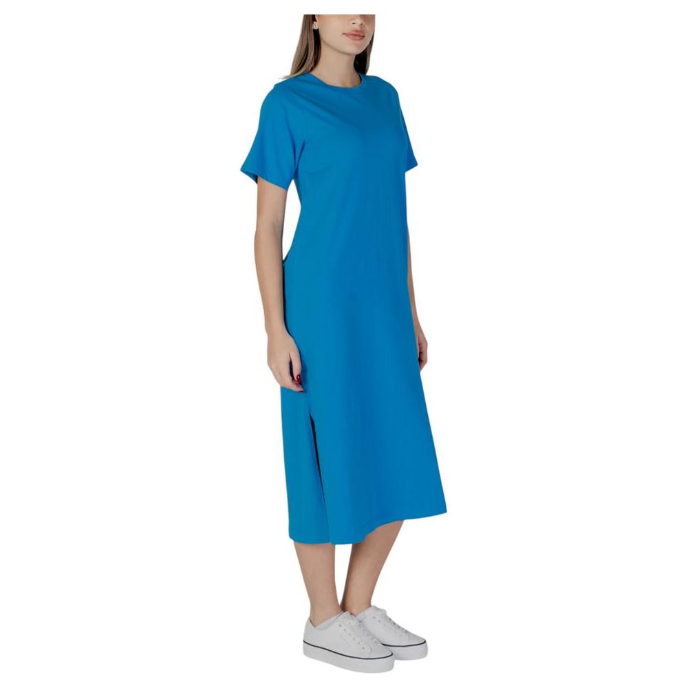 B.Young Blue Cotton Dress B.Young Dark Gray