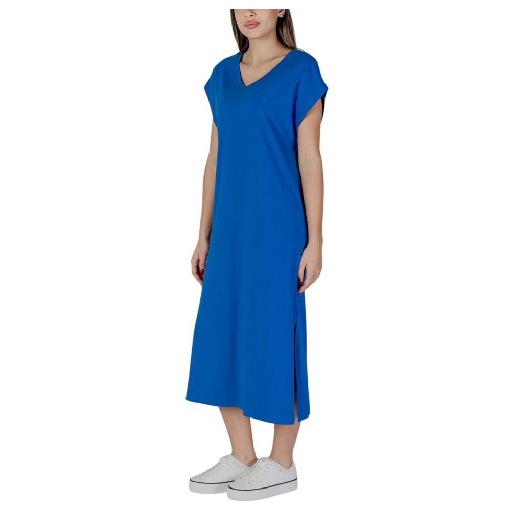 B.Young Blue Cotton Dress B.Young Tan