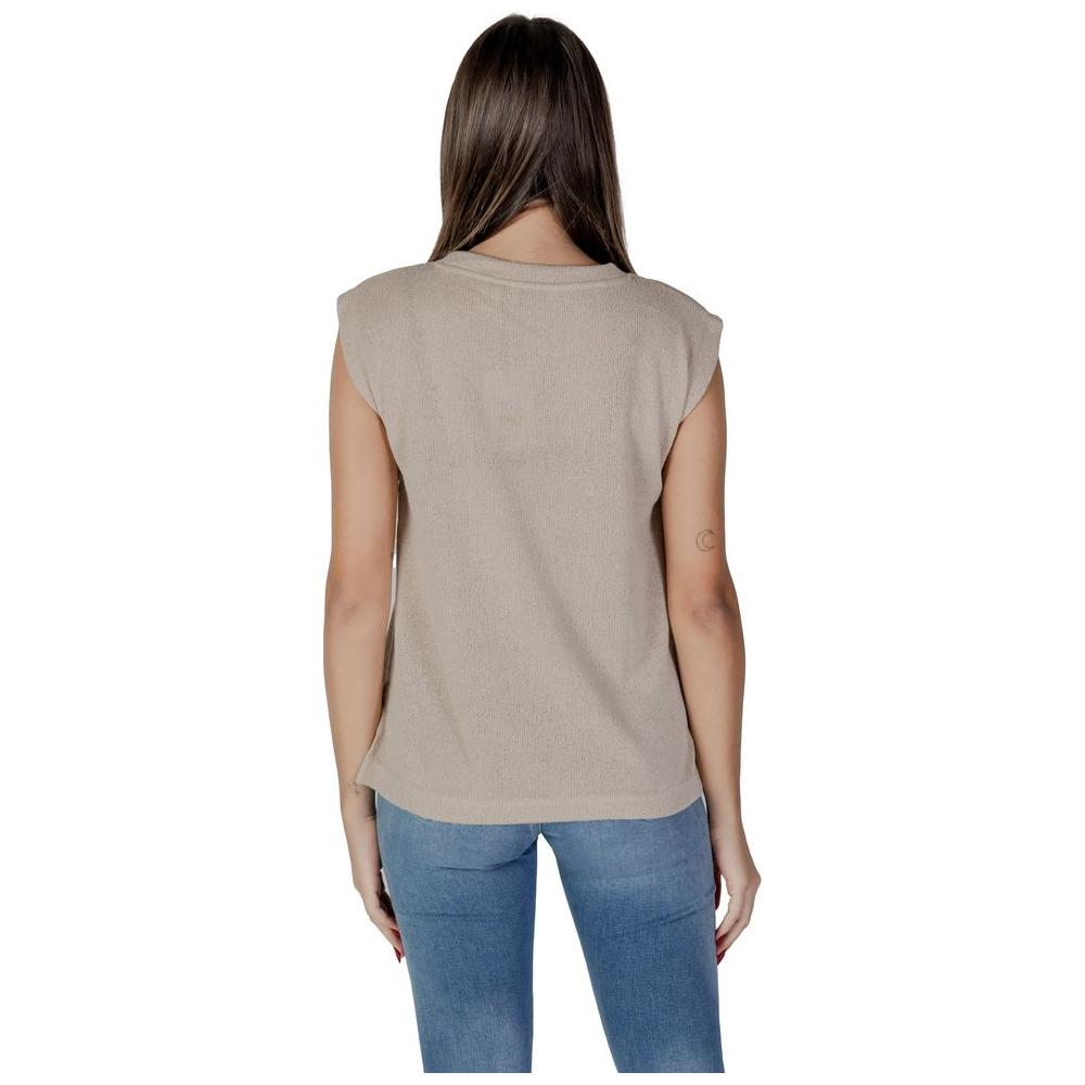 B.Young Beige Viscose Tops & T-Shirt B.Young Rosy Brown