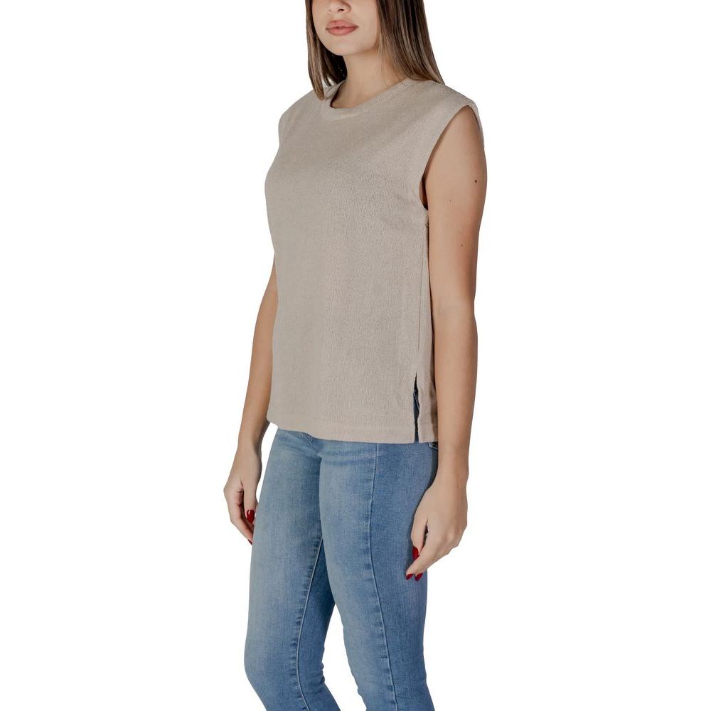 B.Young Beige Viscose Tops & T-Shirt B.Young Rosy Brown