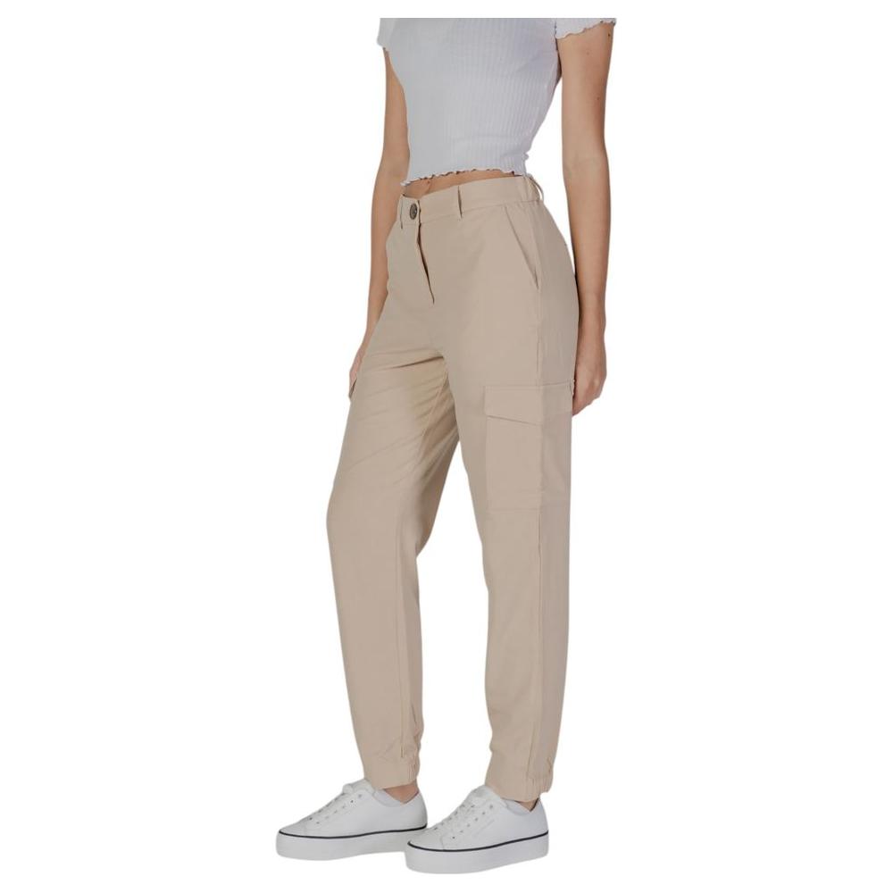 B.Young Beige Polyester Jeans & Pant B.Young Dark Gray