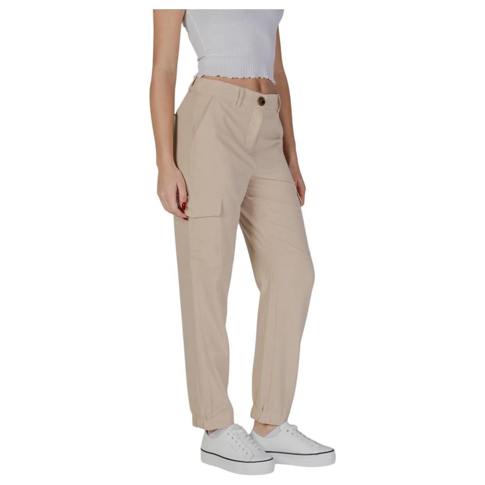 B.Young Beige Polyester Jeans & Pant B.Young Dark Gray