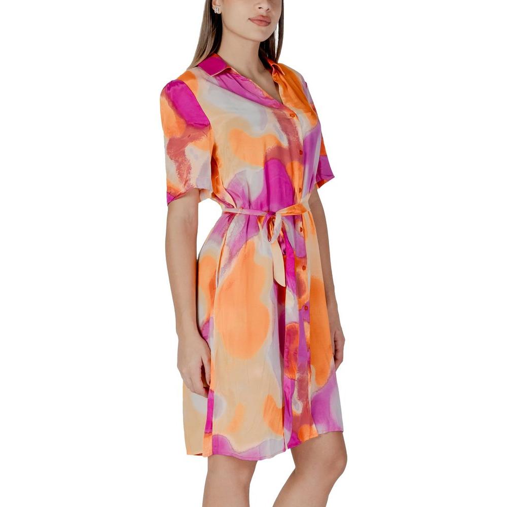 B.Young Orange Cotton Dress B.Young Rosy Brown