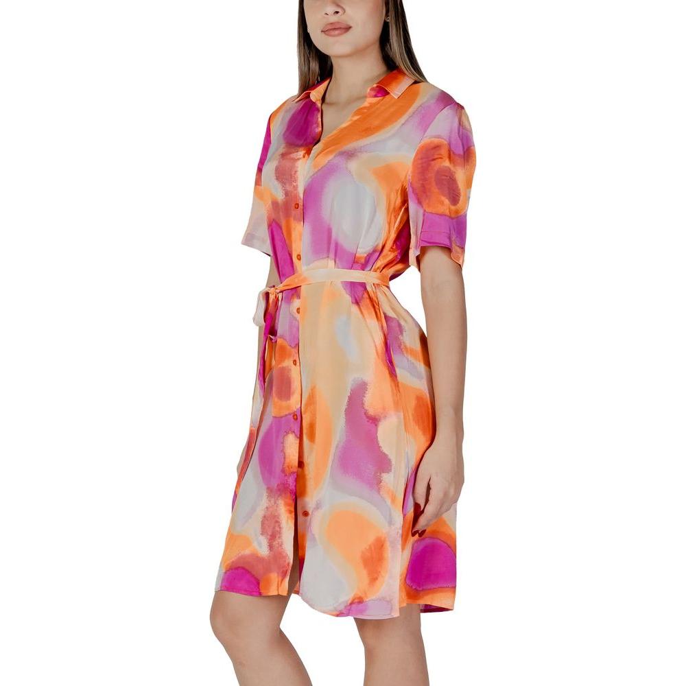 B.Young Orange Cotton Dress B.Young Rosy Brown