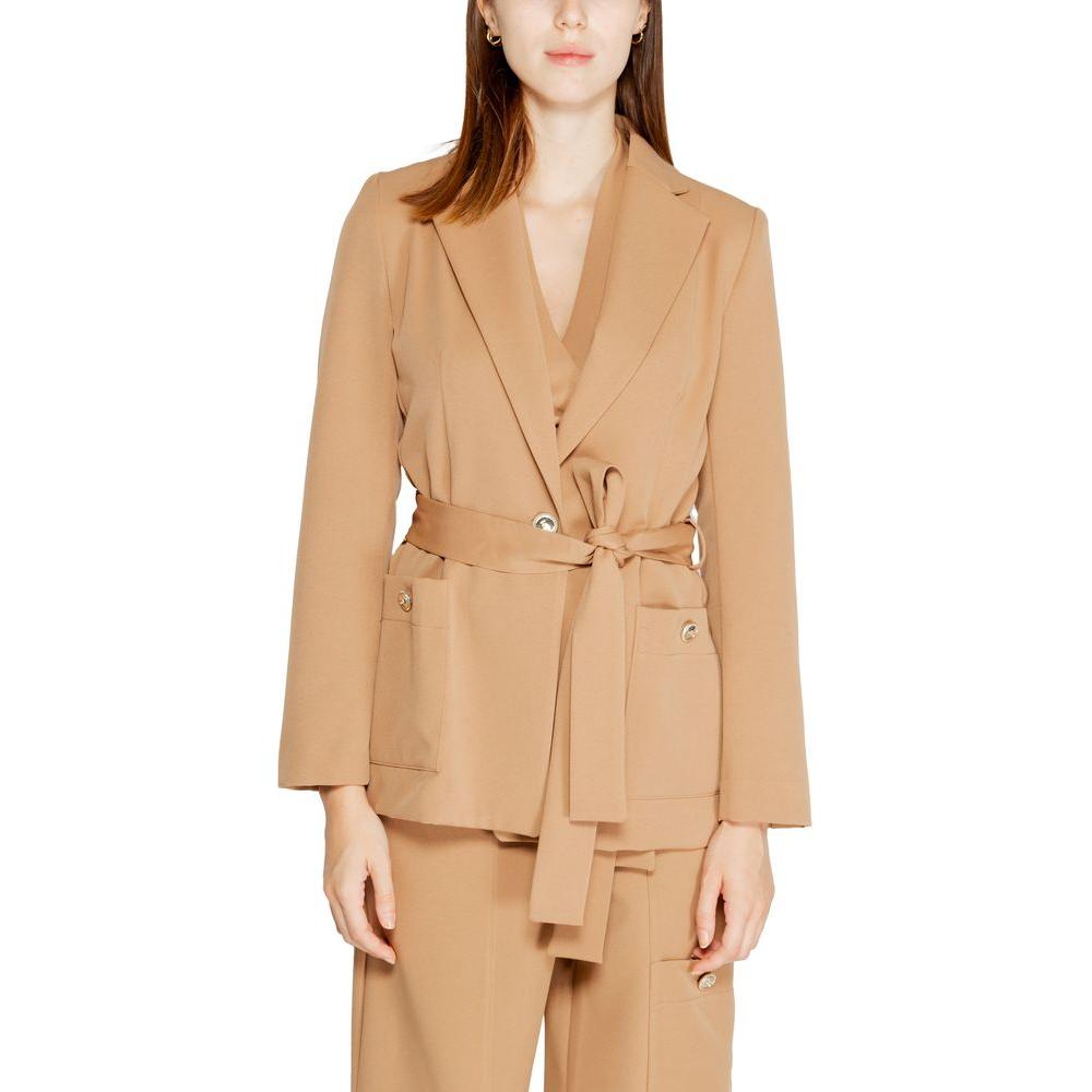 Rinascimento Beige Polyester Suits & Blazer Rinascimento Tan
