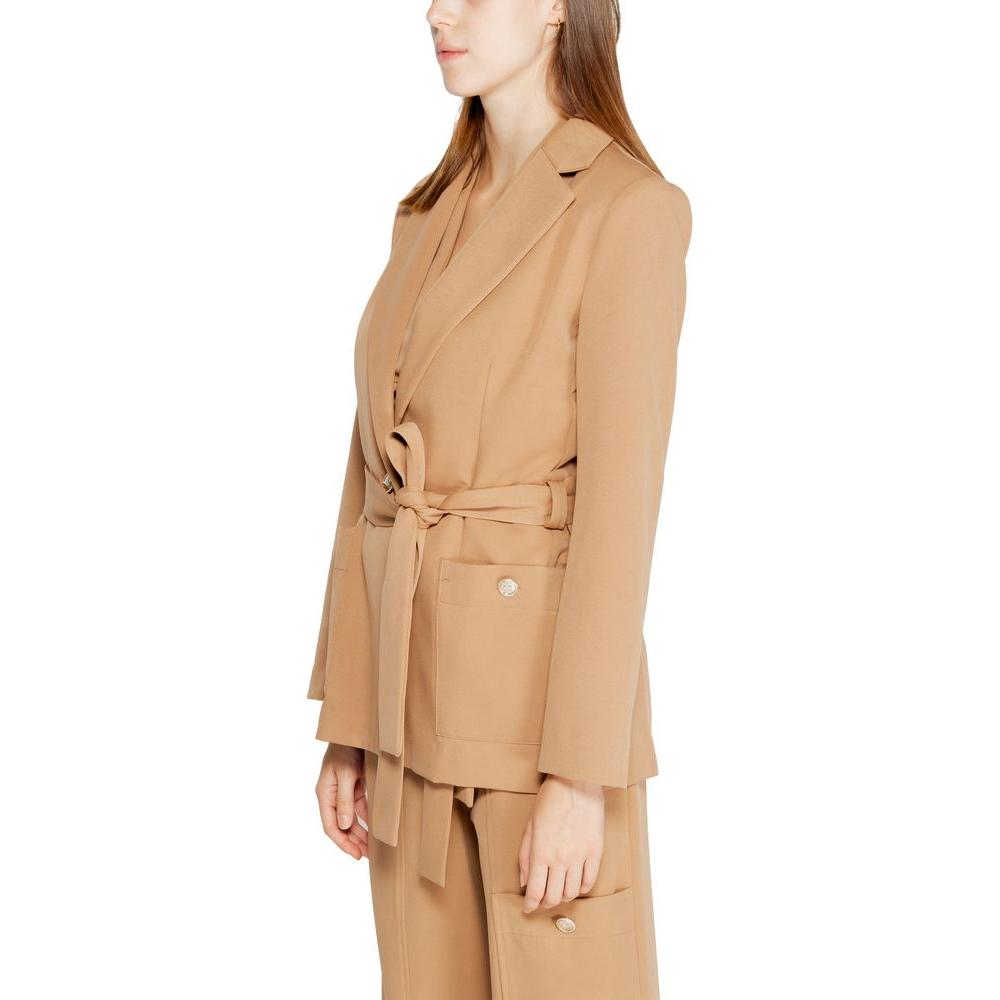 Rinascimento Beige Polyester Suits & Blazer Rinascimento Tan