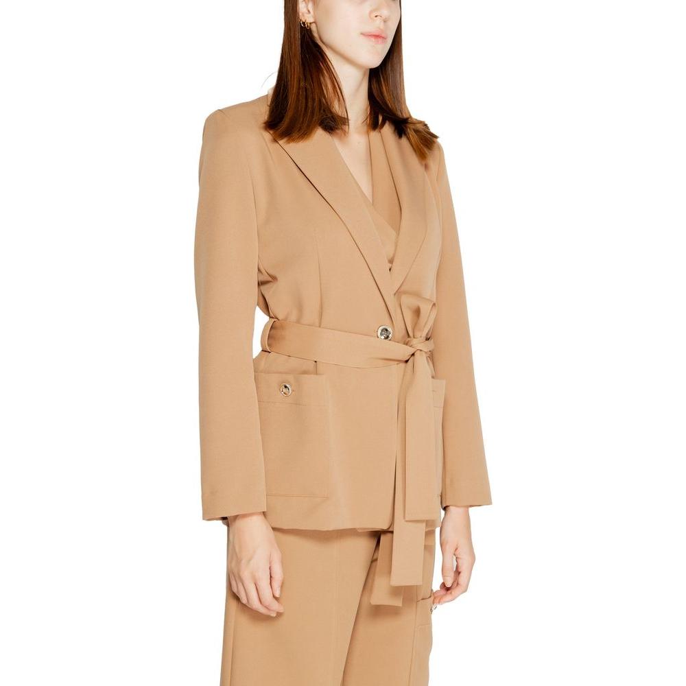 Rinascimento Beige Polyester Suits & Blazer Rinascimento Tan
