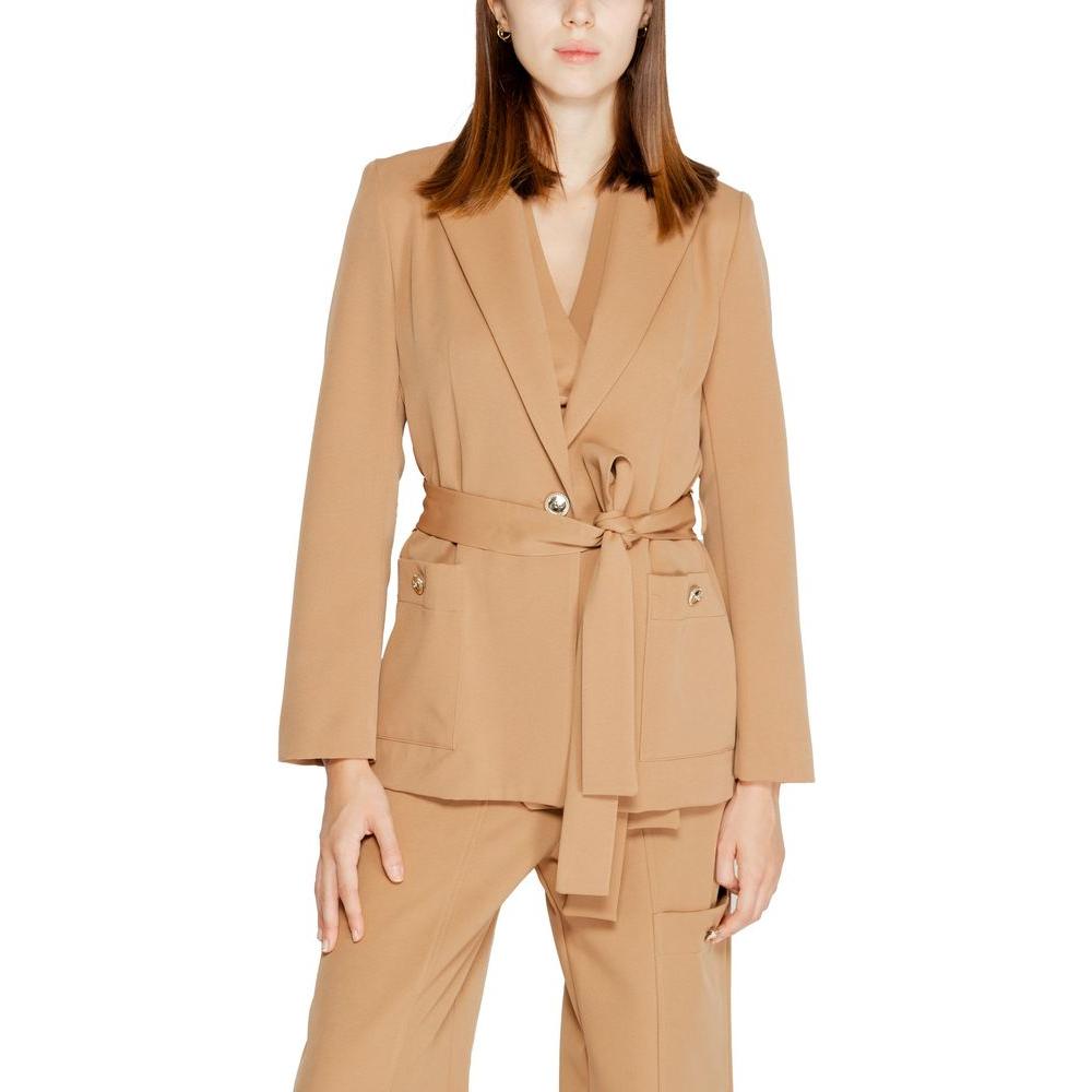 Rinascimento Beige Polyester Suits & Blazer Rinascimento Tan