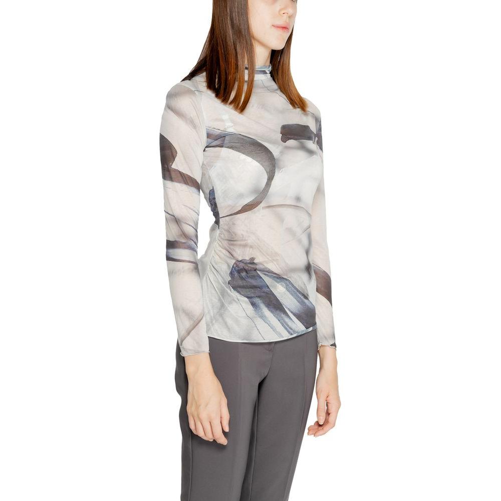 Rinascimento Gray Polyester Tops & T-Shirt Rinascimento Light Gray
