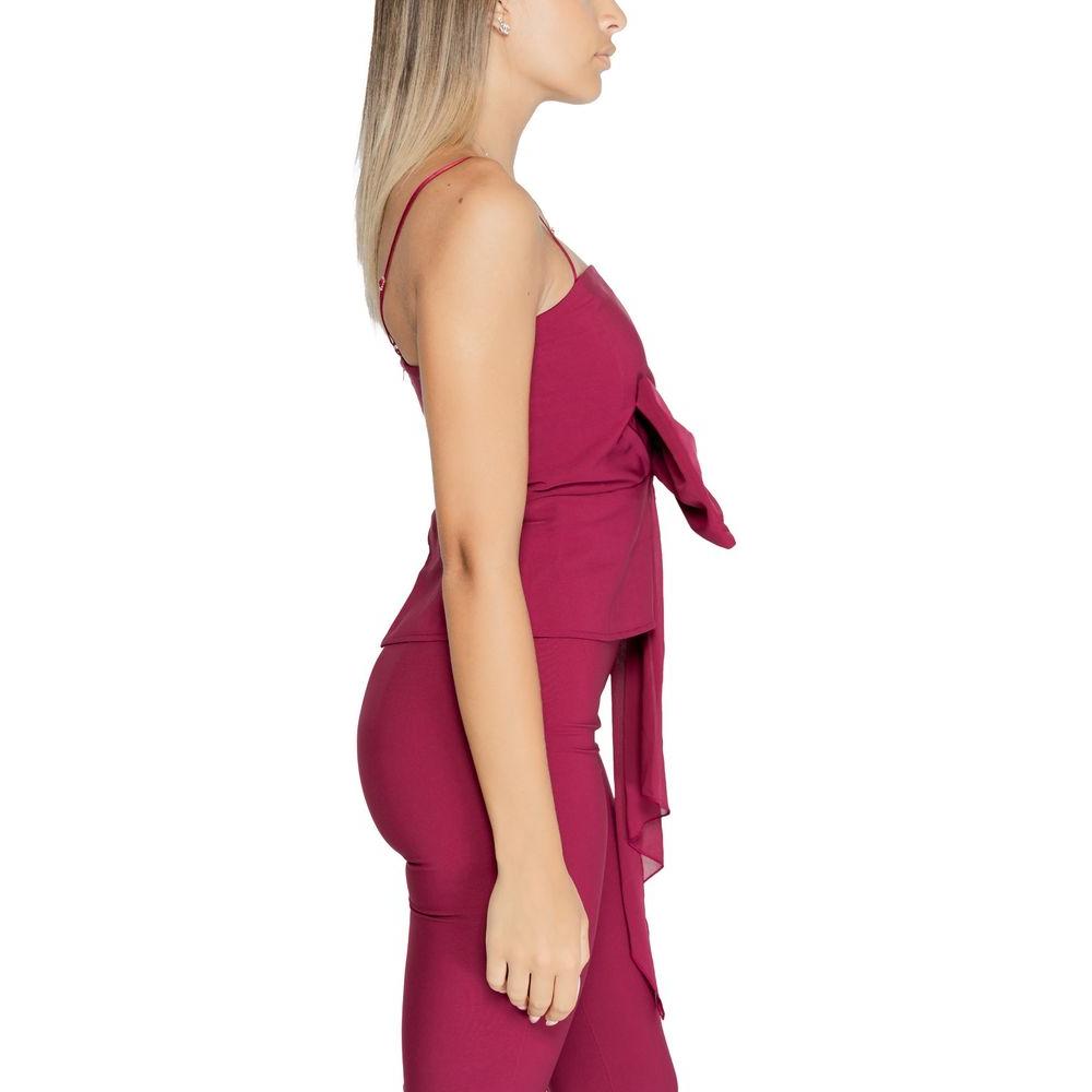 Rinascimento Bordeaux Polyester Tops & T-Shirt Rinascimento Maroon