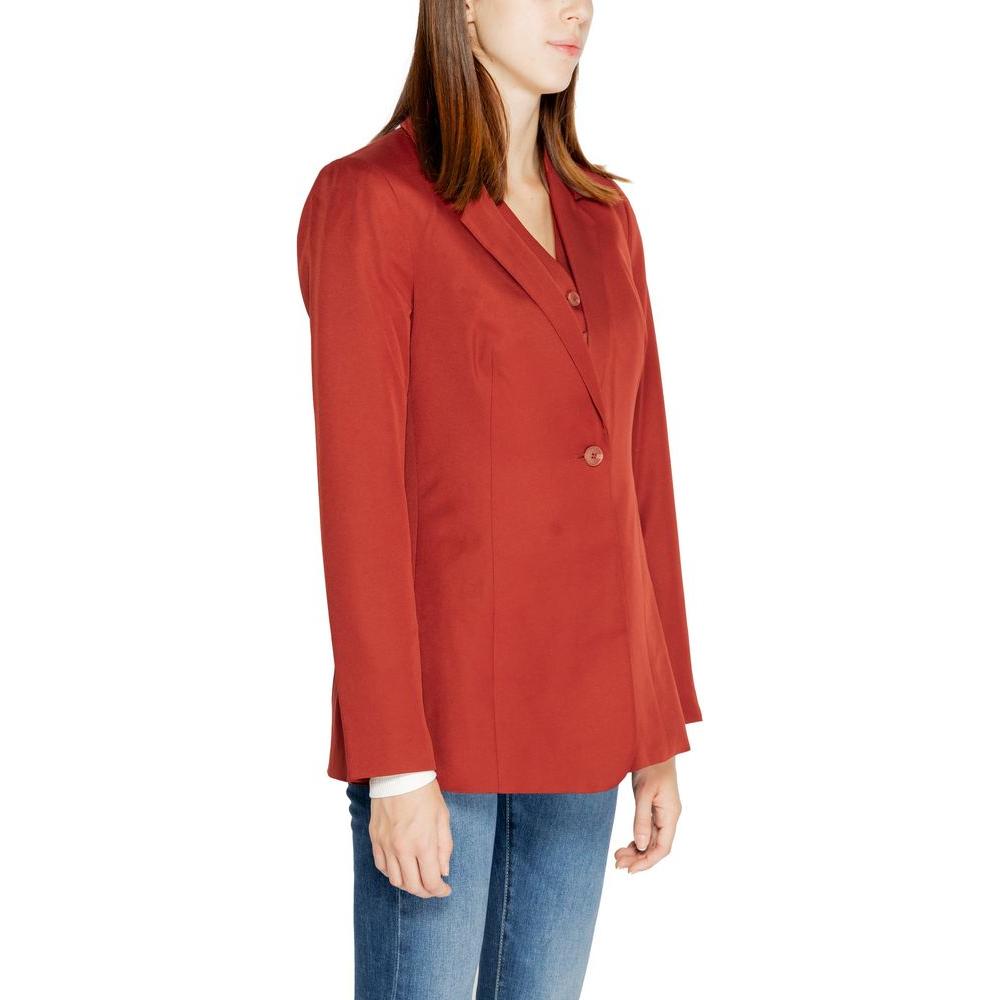 Vero Moda Red Polyester Suits & Blazer Vero Moda Brown