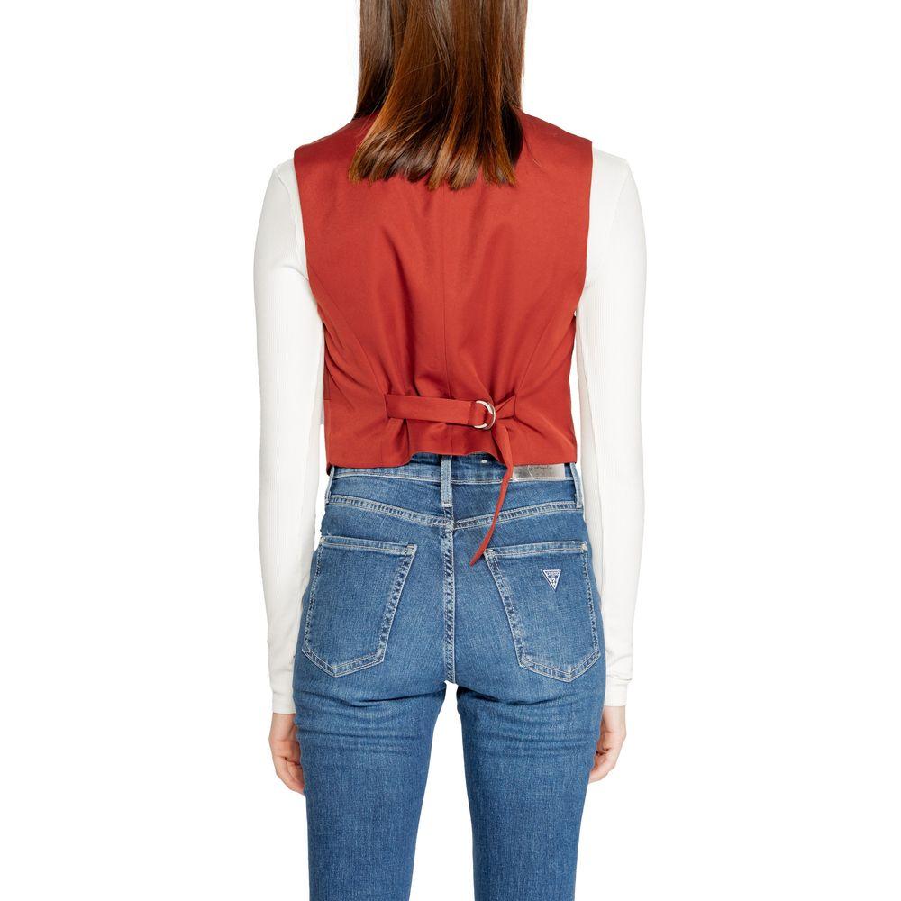 Vero Moda Red Polyester Vest Vero Moda Sienna