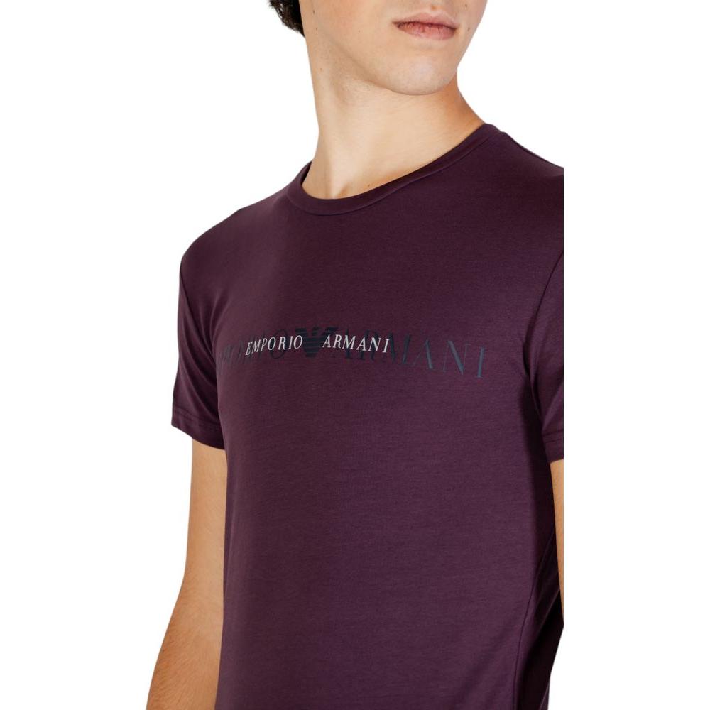 Emporio Armani Underwear Purple Cotton T-Shirt Emporio Armani Underwear Dark Slate Gray