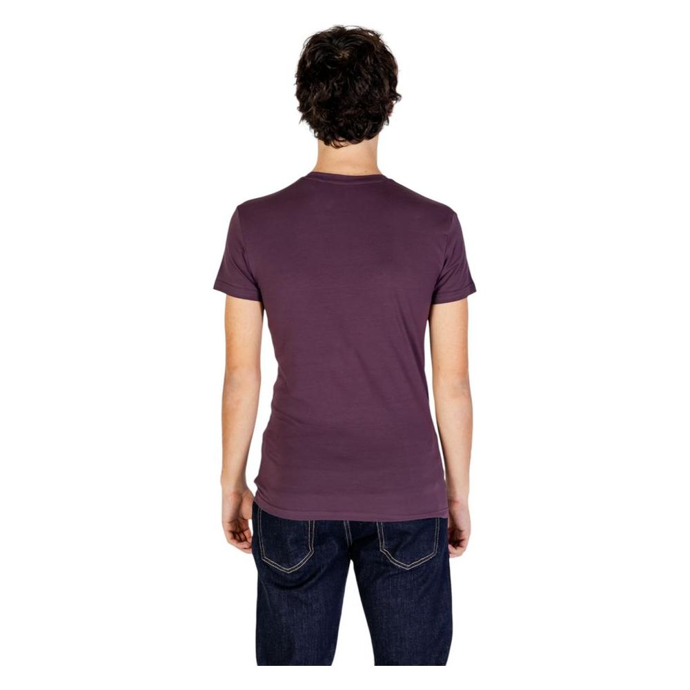Emporio Armani Underwear Purple Cotton T-Shirt Emporio Armani Underwear Dark Slate Gray