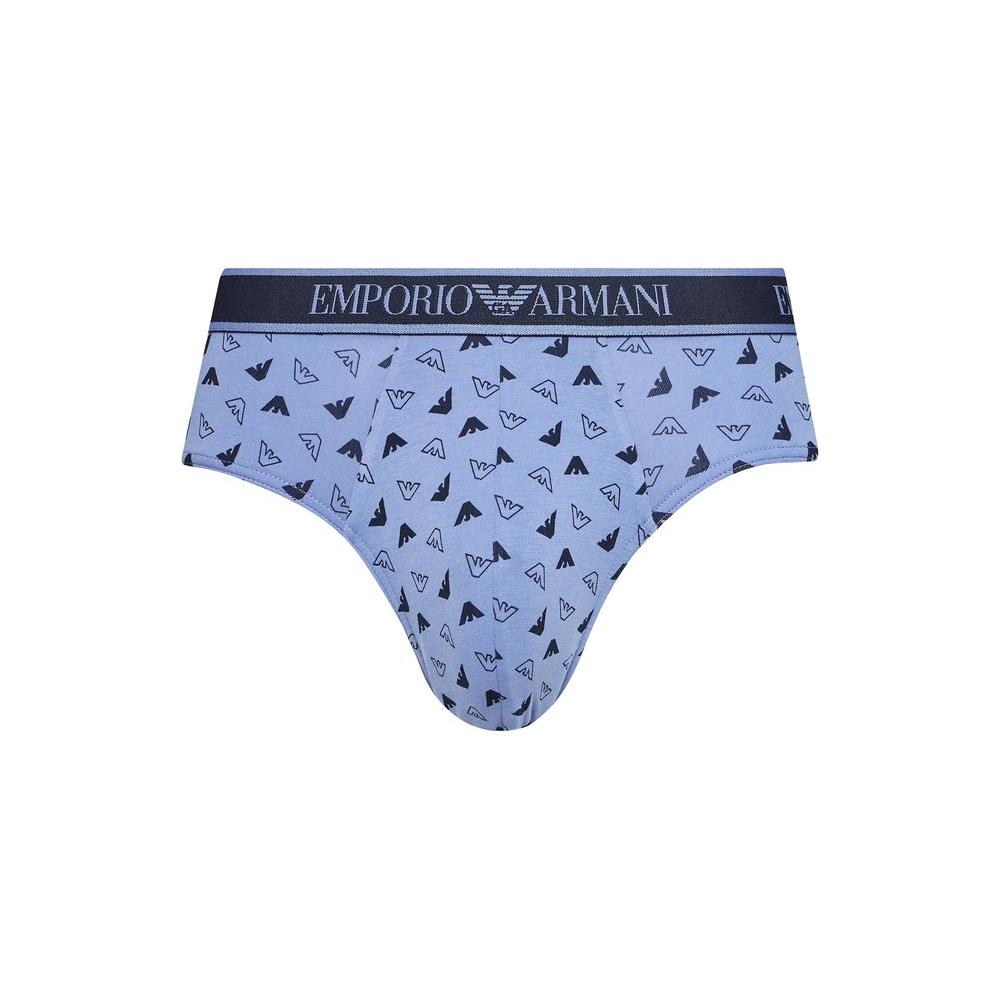 Emporio Armani Underwear Blue Cotton Underwear Emporio Armani Underwear Light Steel Blue