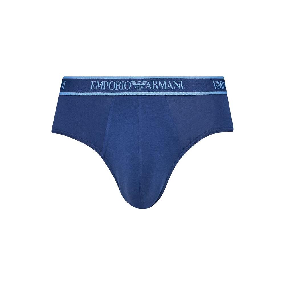 Emporio Armani Underwear Blue Cotton Underwear Emporio Armani Underwear Dark Slate Blue