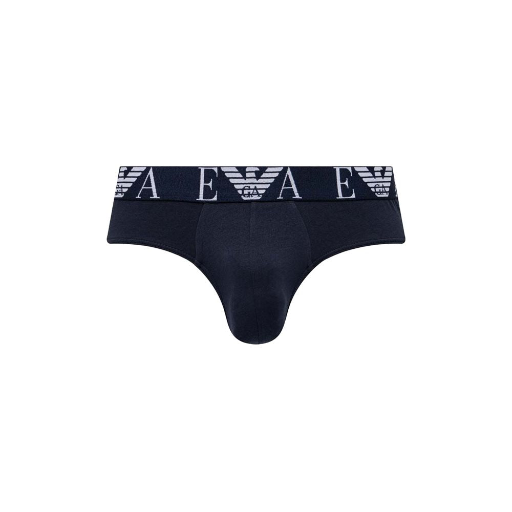 Emporio Armani Underwear Blue Cotton Underwear Emporio Armani Underwear Black
