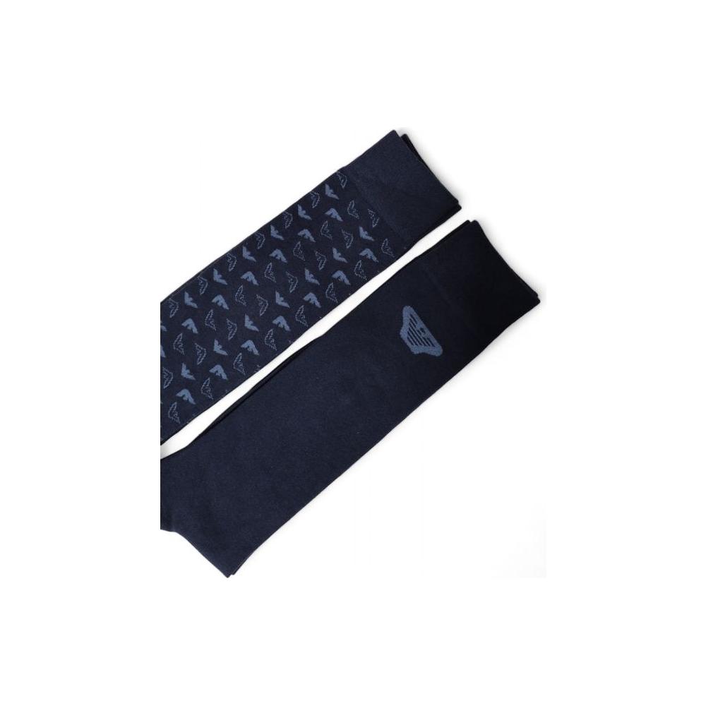 Emporio Armani Underwear Blue Cotton Sock Emporio Armani Underwear Dark Slate Gray