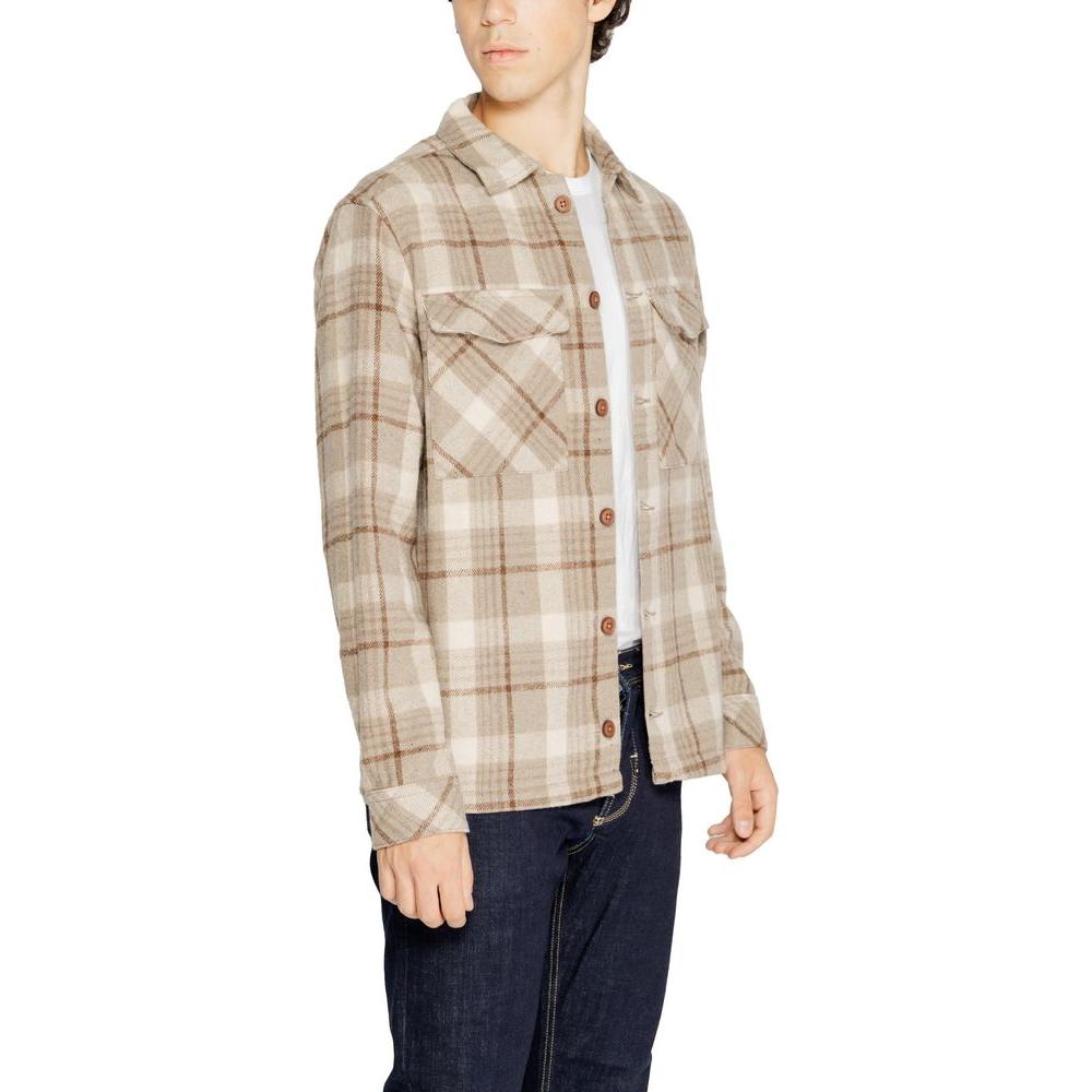 Hamaki-Ho Beige Polyester Shirt Hamaki-Ho Gray