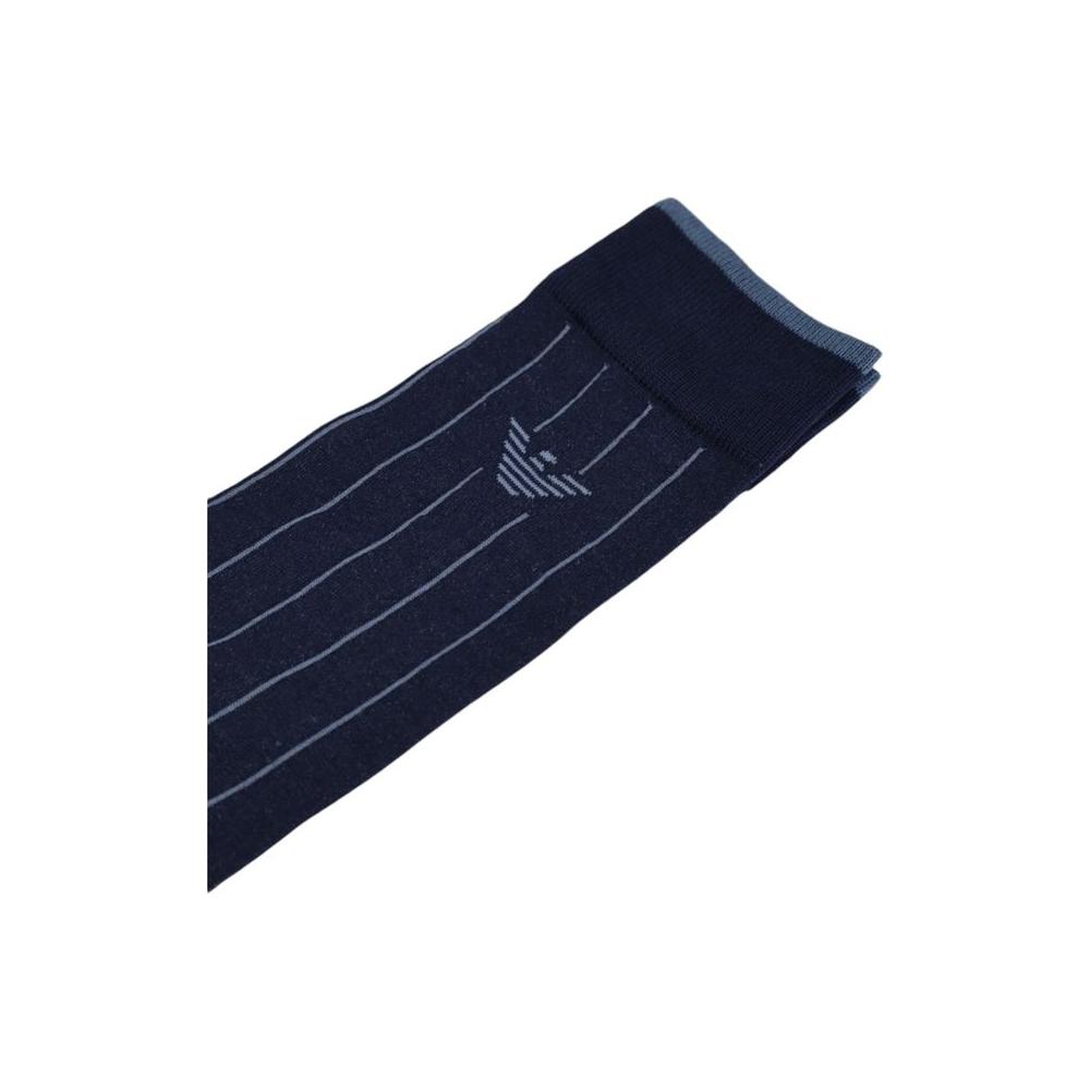 Emporio Armani Underwear Blue Cotton Sock Emporio Armani Underwear Dark Slate Gray