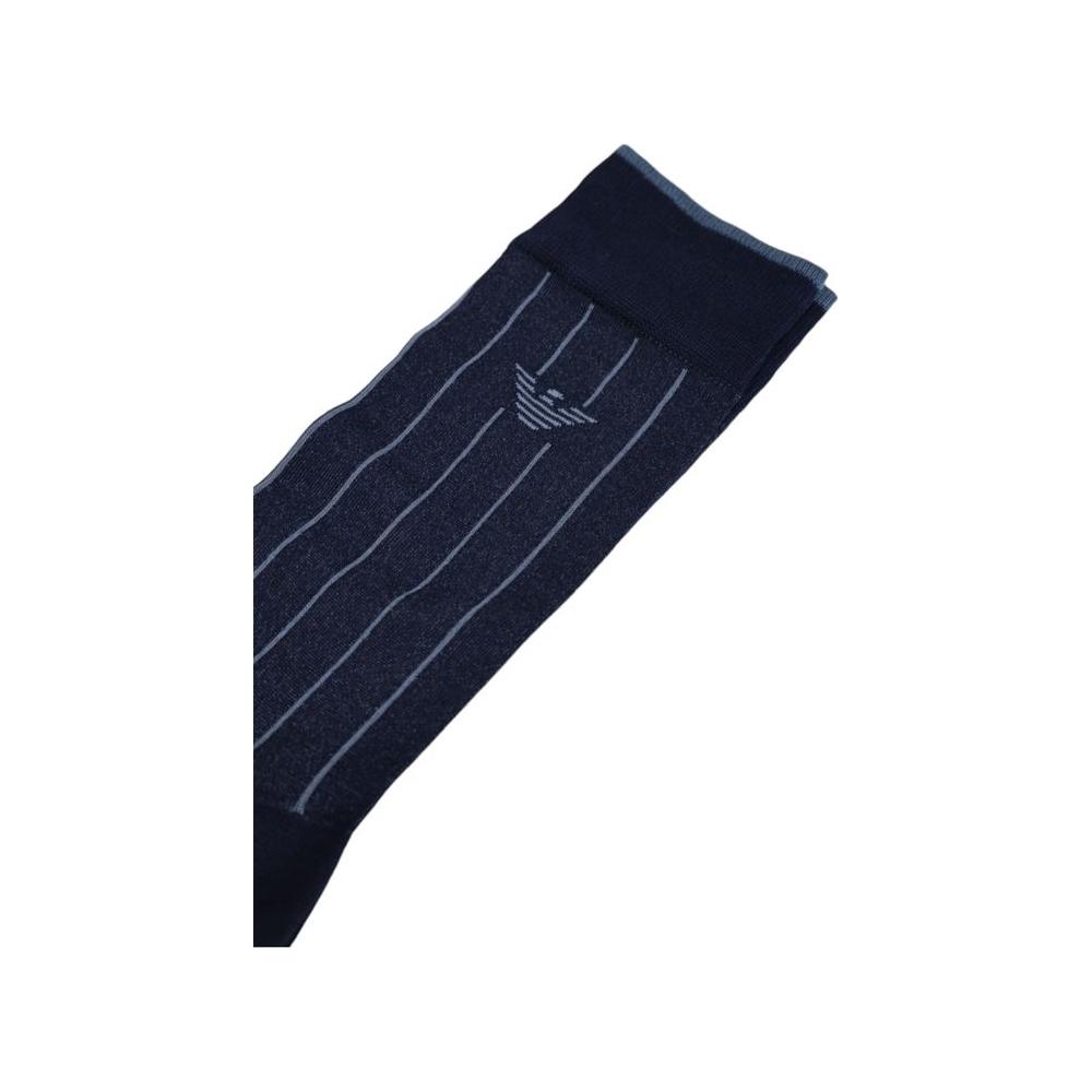 Emporio Armani Underwear Blue Cotton Sock Emporio Armani Underwear Dark Slate Gray