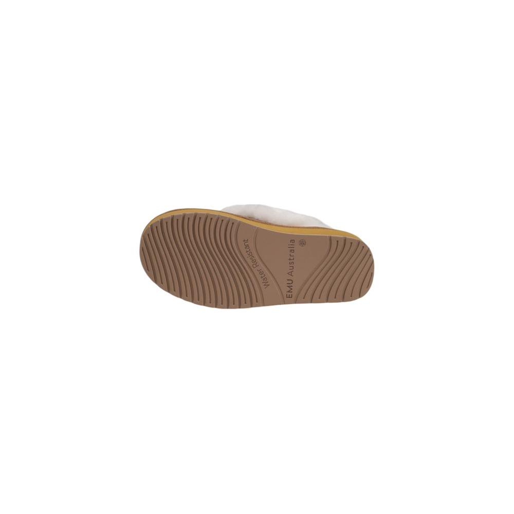 EMU Australia Beige Suede Leather Flat Shoe EMU Australia Dim Gray