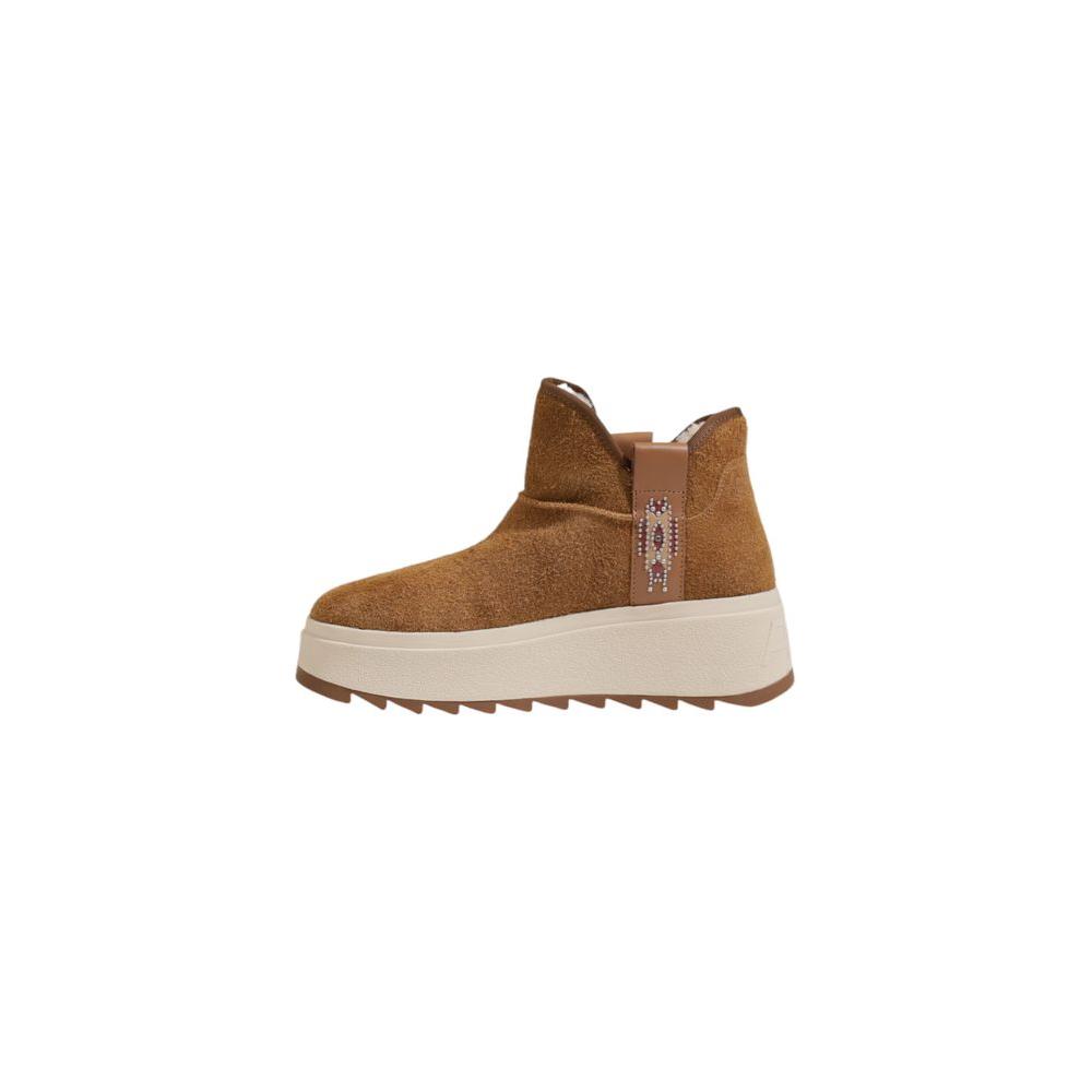 ASH Brown Suede Leather Boot ASH Light Gray