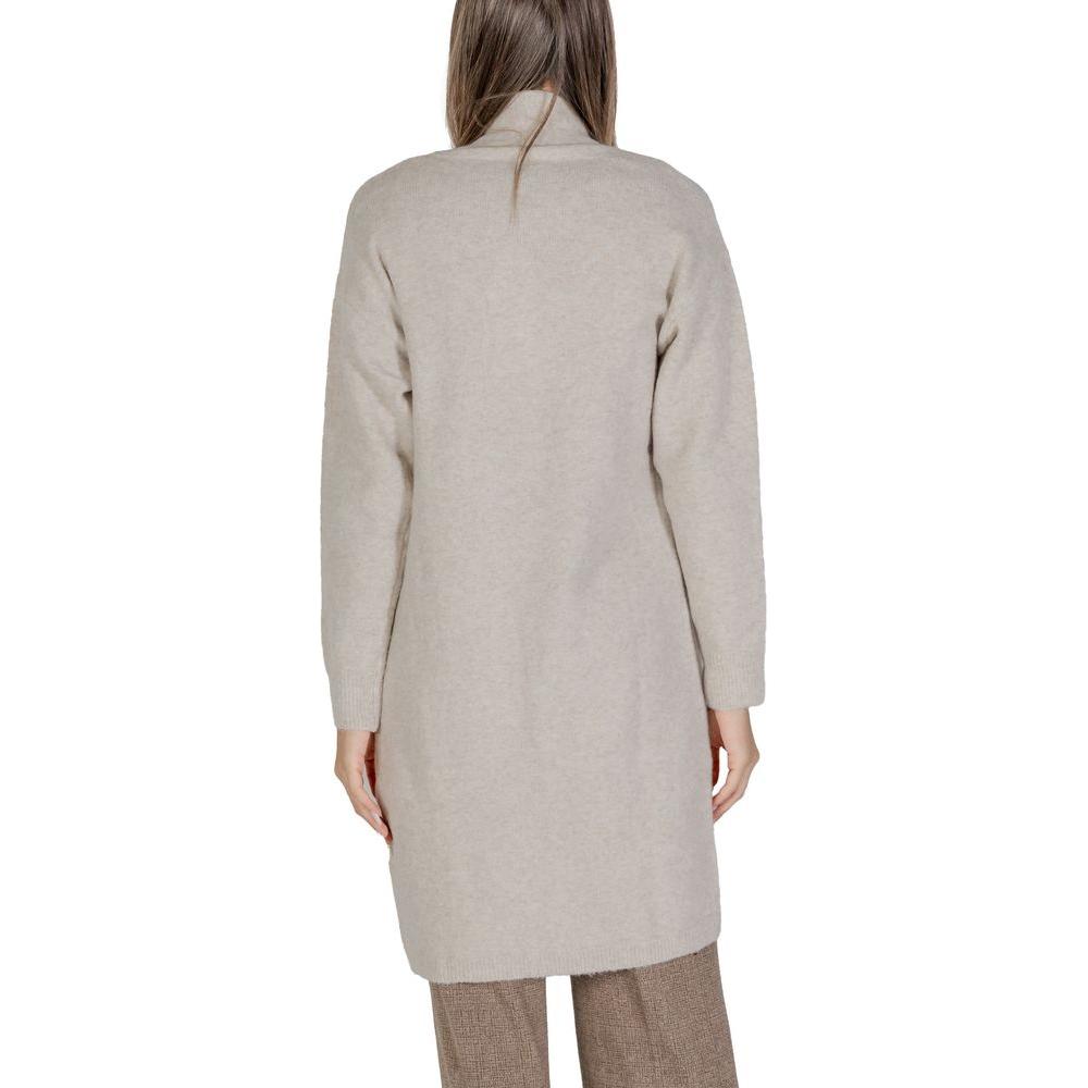Morgan De Toi Beige Polyester Cardigan Morgan De Toi Gray