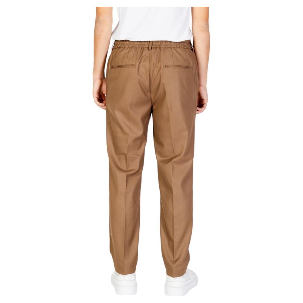 Hamaki-Ho Beige Polyester Jeans & Pant Hamaki-Ho Sienna