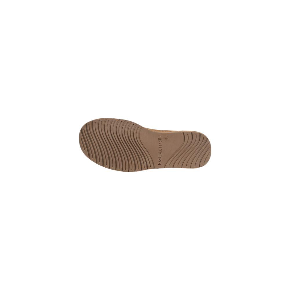 EMU Australia Brown Suede Leather Sandal EMU Australia Dim Gray