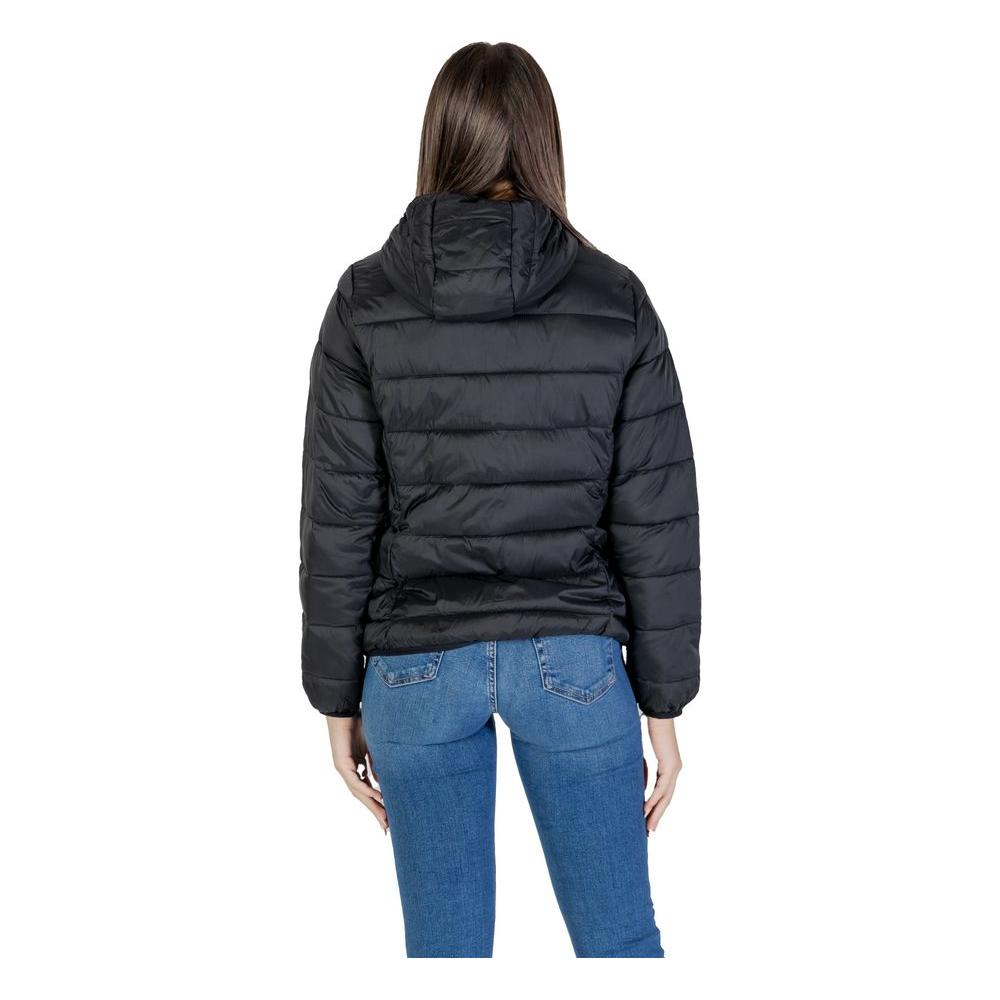 B.Young Black Nylon Jackets & Coat B.Young Dark Slate Gray