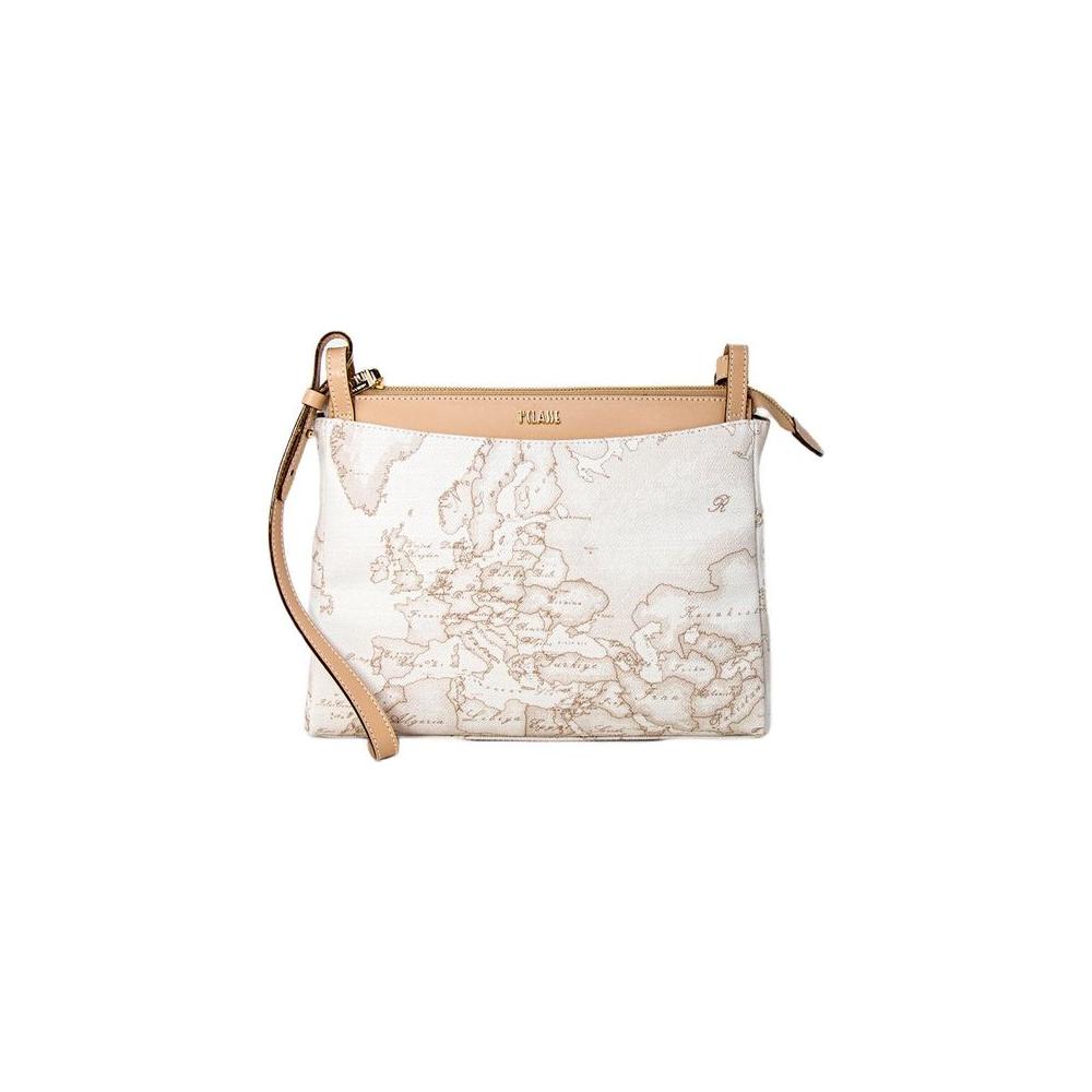 Alviero Martini Prima Classe White Leather Handbag Alviero Martini Prima Classe Light Gray