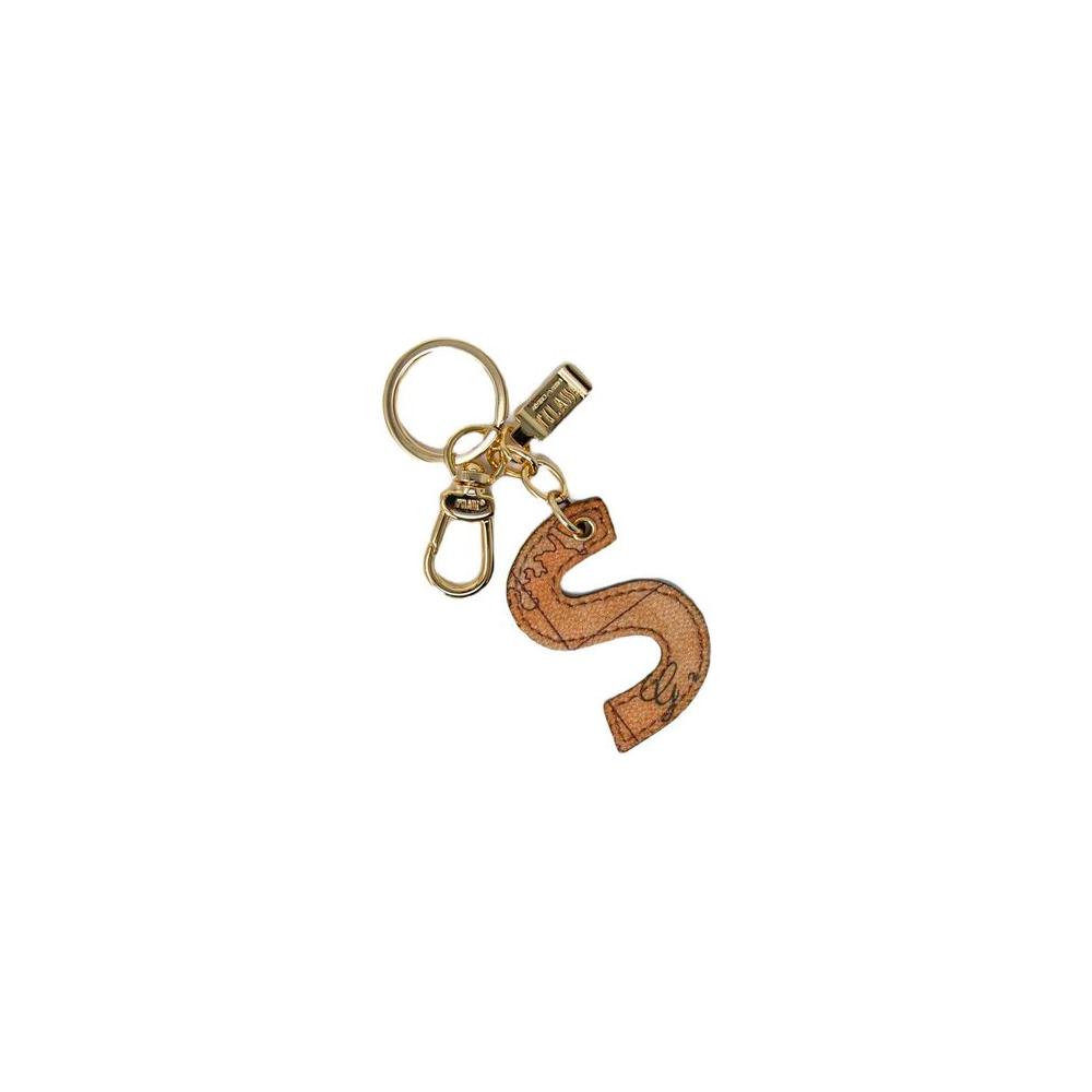 Alviero Martini Prima Classe Beige Cotton Keychain Alviero Martini Prima Classe Dim Gray