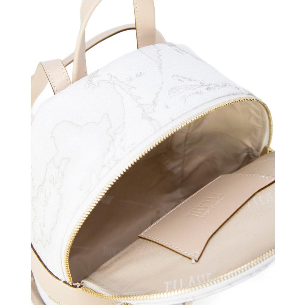 Alviero Martini Prima Classe White Synthetic Leather Backpack Alviero Martini Prima Classe Antique White