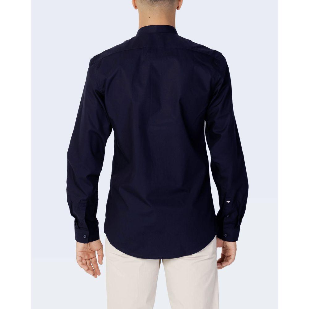 Antony Morato Blue Cotton Shirt Antony Morato Lavender