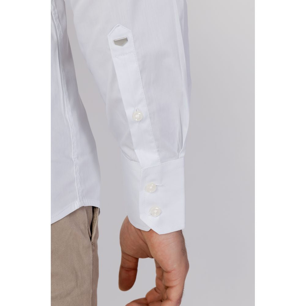 Antony Morato White Cotton Shirt Antony Morato Gray