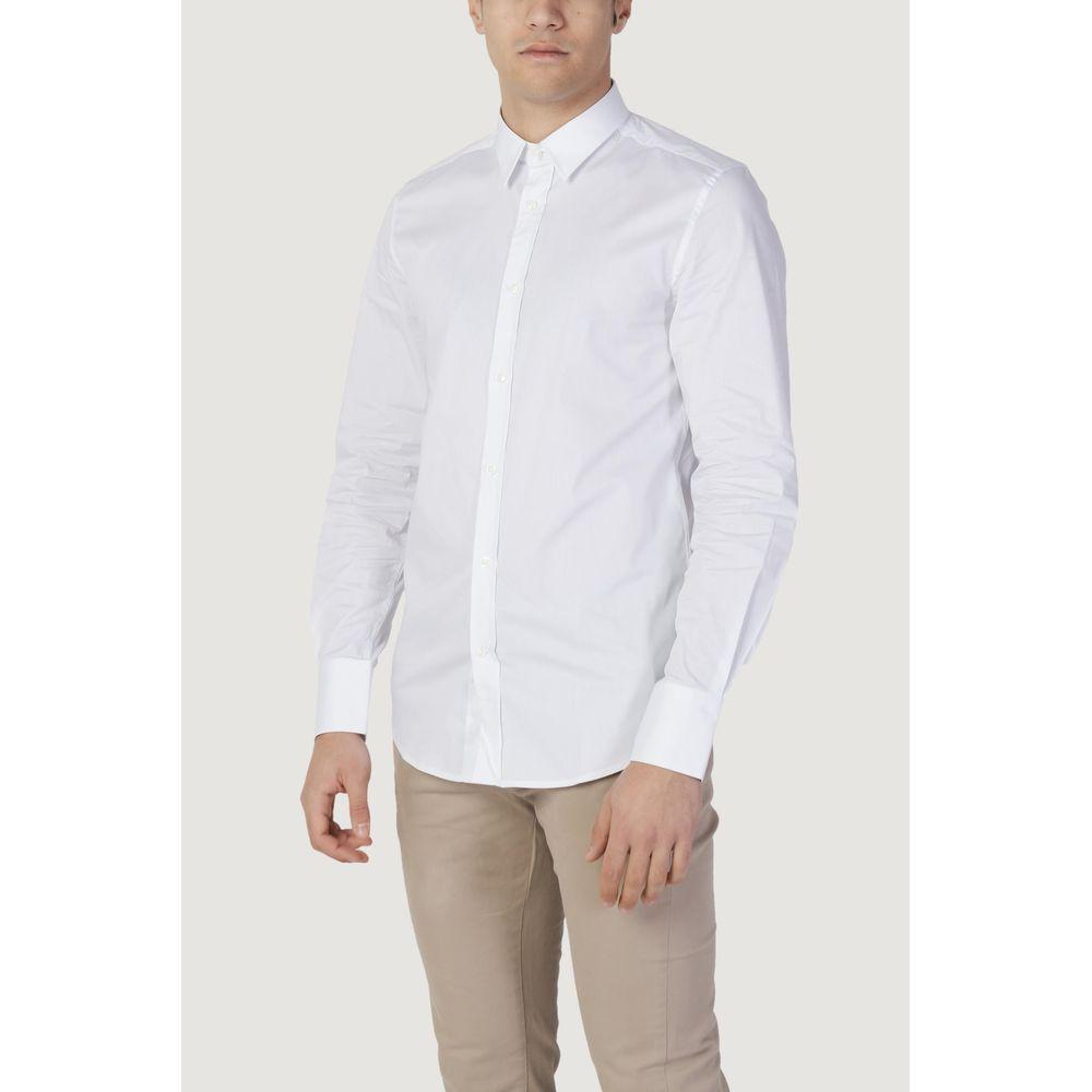 Antony Morato White Cotton Shirt Antony Morato Lavender