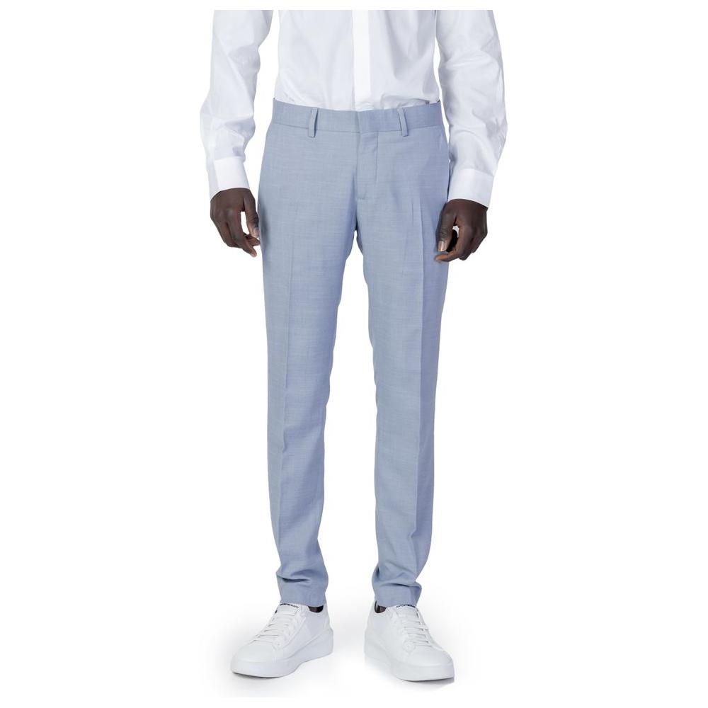 Antony Morato Blue Polyester Jeans & Pant Antony Morato Light Steel Blue