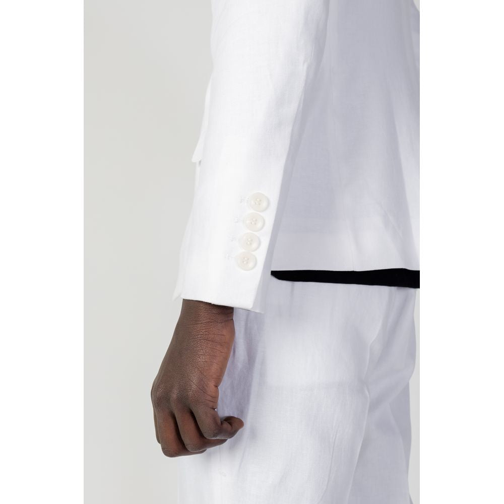 Antony Morato White Linen Suit Antony Morato Light Gray