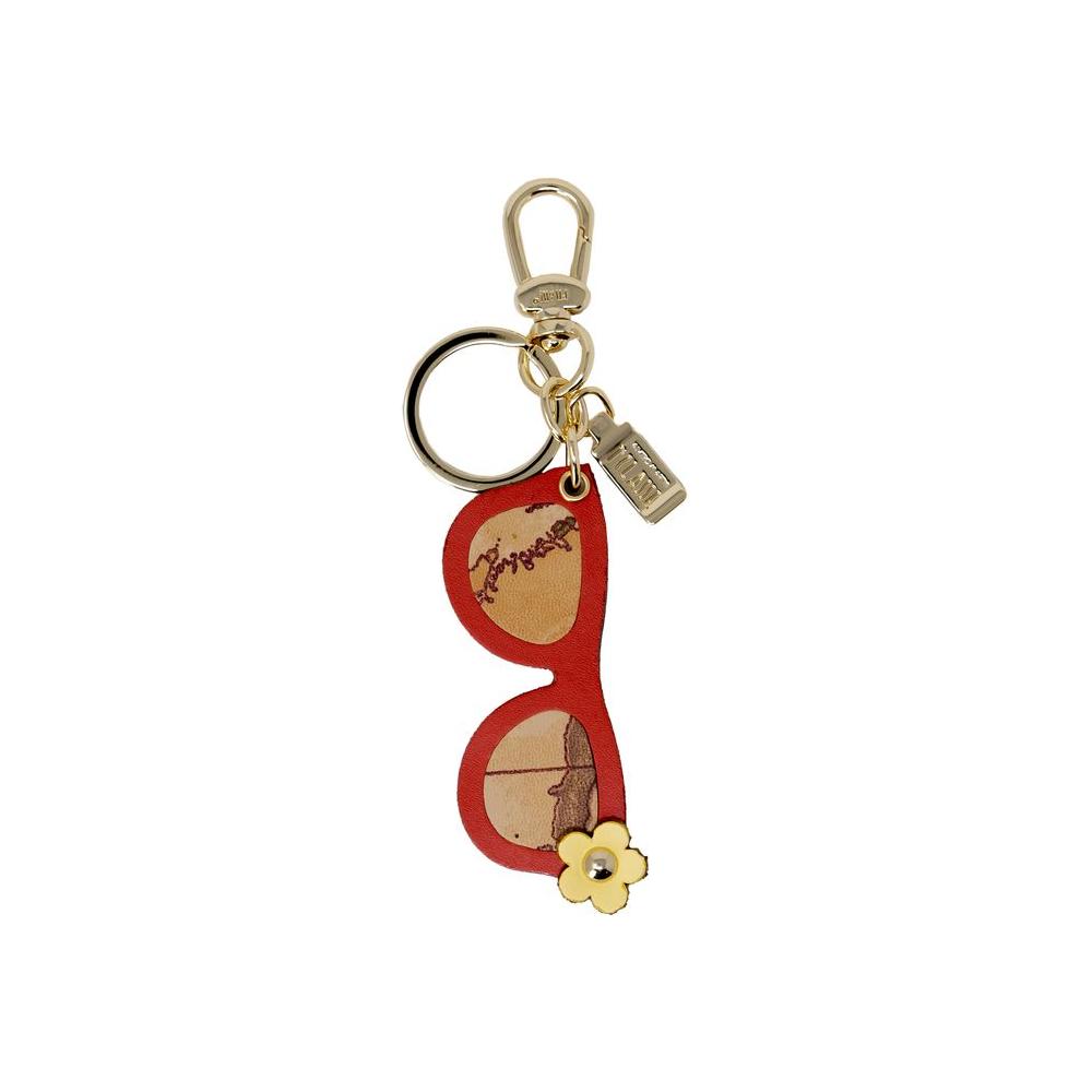 Alviero Martini Prima Classe Beige Leather Keychain Alviero Martini Prima Classe Rosy Brown