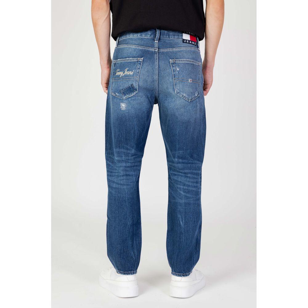 Tommy Hilfiger Jeans Blue Cotton Jeans & Pant Tommy Hilfiger Jeans Light Gray