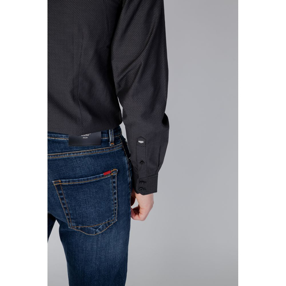 Antony Morato Gray Cotton Shirt Antony Morato Dark Gray