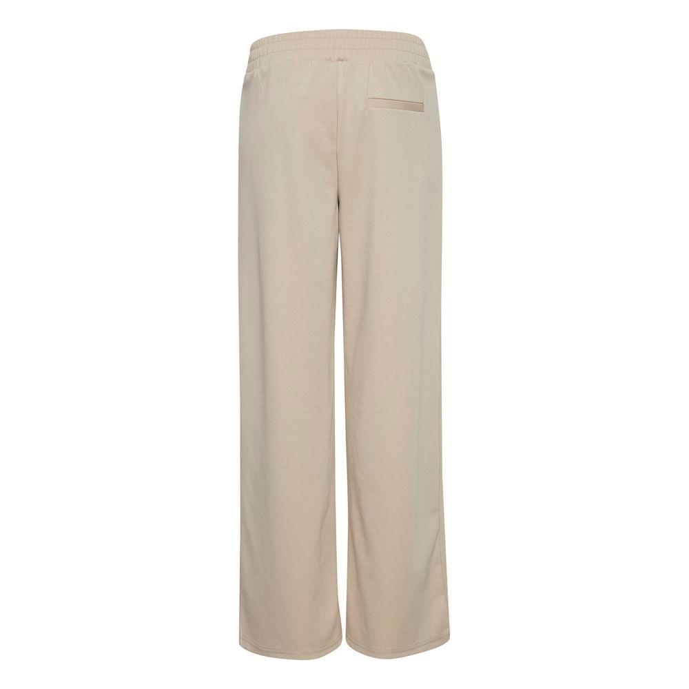 ICHI Beige Recycled Polyurethane Jeans & Pant ICHI Dark Gray
