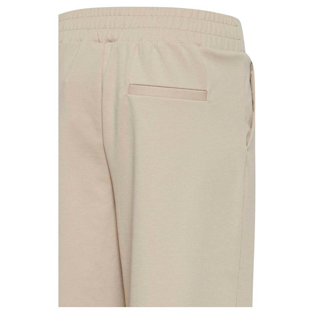 ICHI Beige Recycled Polyurethane Jeans & Pant ICHI Gray