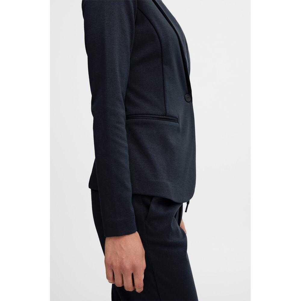 ICHI Blue Polyester Suits & Blazer ICHI Lavender