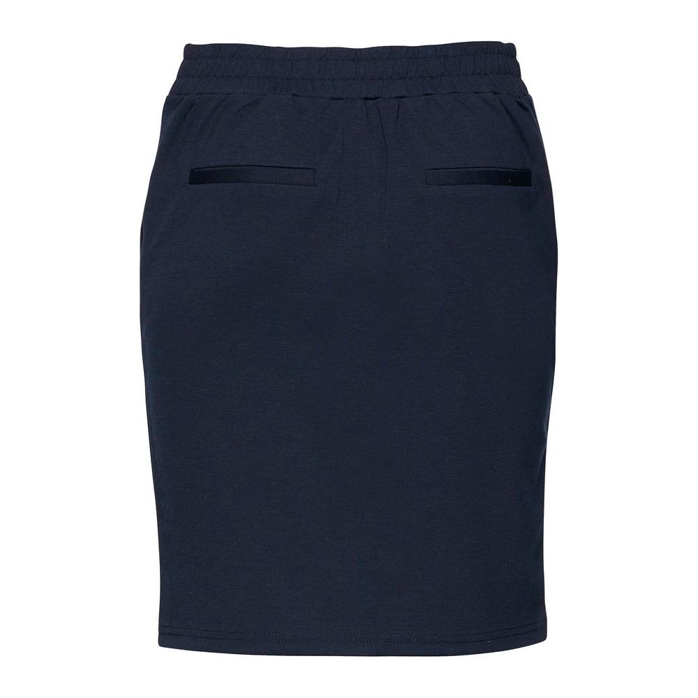 ICHI Blue Polyester Skirt ICHI Dark Slate Gray